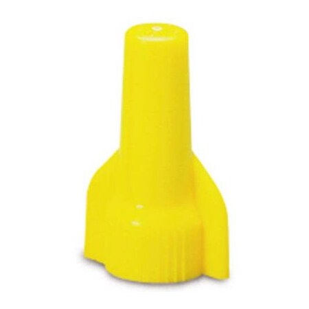 Ecm Industries Twist-On Wire Connector, 10 AWG Max, Yellow, thermoplastic Insulation, 600 V 19-084